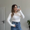 PARMAK GEÇMELİ YUVARLAK YAKA BODY
