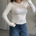PARMAK GEÇMELİ YUVARLAK YAKA BODY