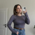 PARMAK GEÇMELİ YUVARLAK YAKA BODY