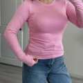 PARMAK GEÇMELİ YUVARLAK YAKA BODY