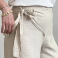 BAĞLAMALI KETEN PANTOLON