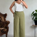 BAĞLAMALI KETEN PANTOLON