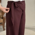 BAĞLAMALI KETEN PANTOLON