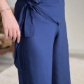 BAĞLAMALI KETEN PANTOLON