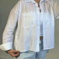 ÇİZGİLİ OVERSİZE GÖMLEK