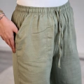 FİLAMLI KETEN PANTOLON