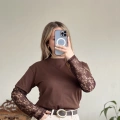 KOLU DANTEL T-SHIRT