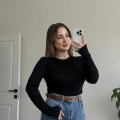 PARMAK GEÇMELİ YUVARLAK YAKA BODY