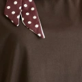 YAKA İNCİLİ FULARLI T-SHIRT