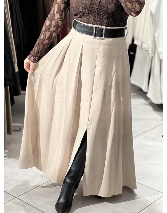 KEMERLİ ÖN YIRTMAÇ DETAY ETEK