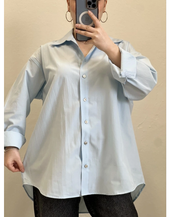 POPLİN OVERSİZE GÖMLEK