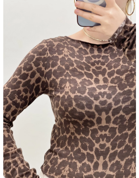 LEOPAR KAŞMİR BLUZ