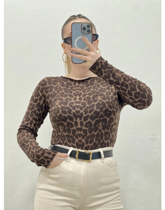 LEOPAR KAŞMİR BLUZ