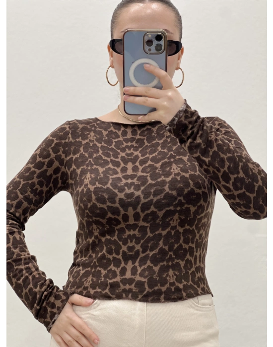 LEOPAR KAŞMİR BLUZ