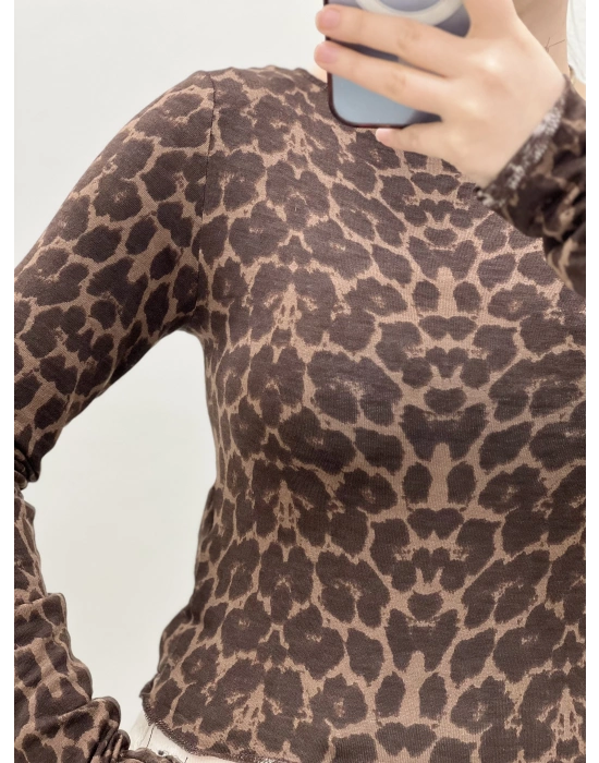 LEOPAR KAŞMİR BLUZ