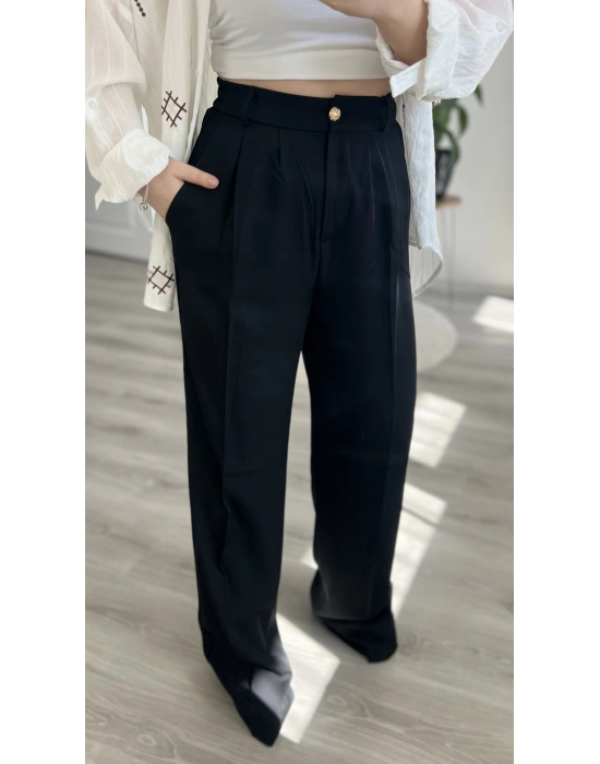 BEL LASTİKLİ PALAZZO PANTOLON