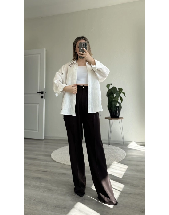 BEL LASTİKLİ PALAZZO PANTOLON