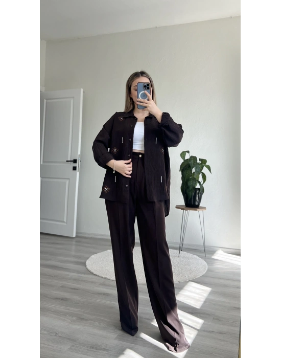 NAKIŞ DETAYLI GÖMLEK