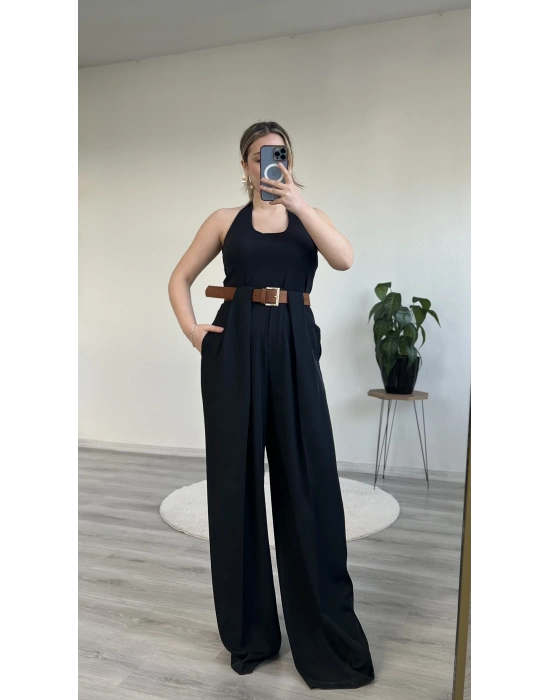 SÜET KEMERLİ TASARIM PANTOLON