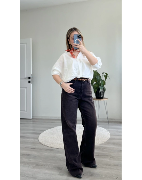 ÖN BURGULU MODAL GÖMLEK BLUZ