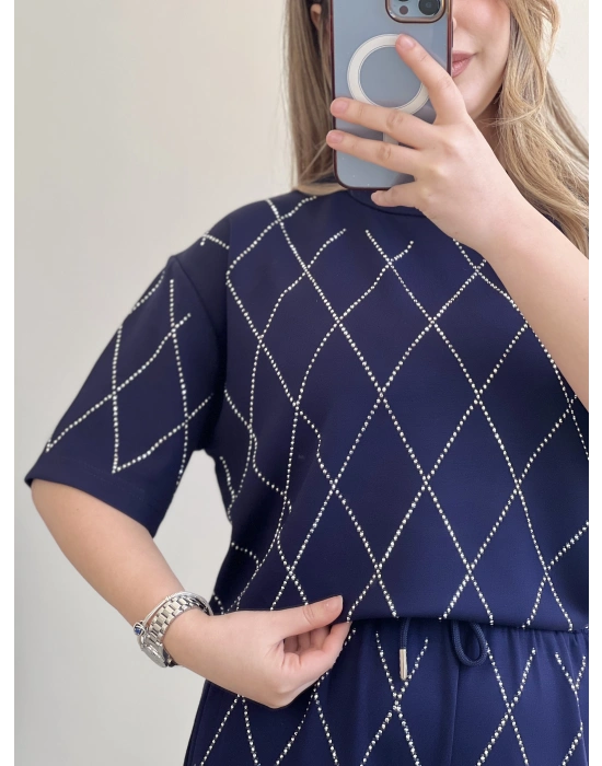 TAŞLI BAKLAVA DESENLİ TAKIM