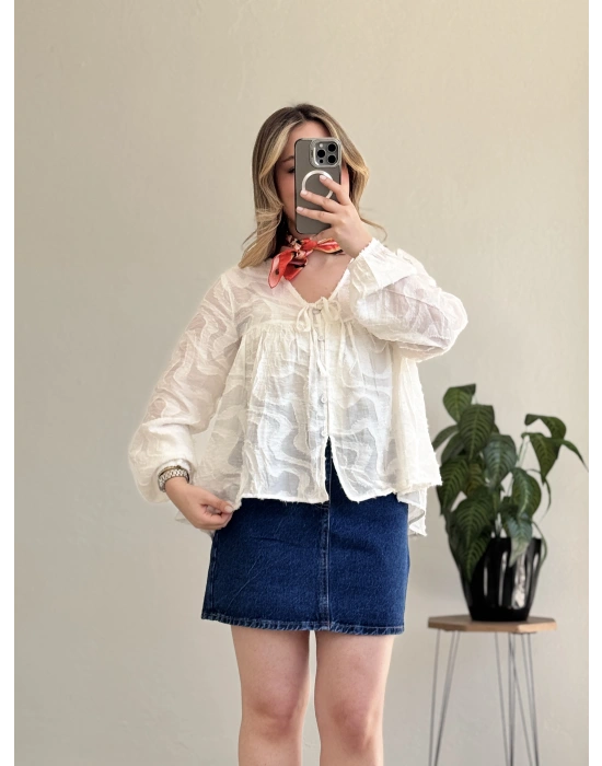 ÖN BAĞLAMALI GÖMLEK