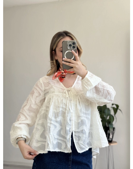 ÖN BAĞLAMALI GÖMLEK