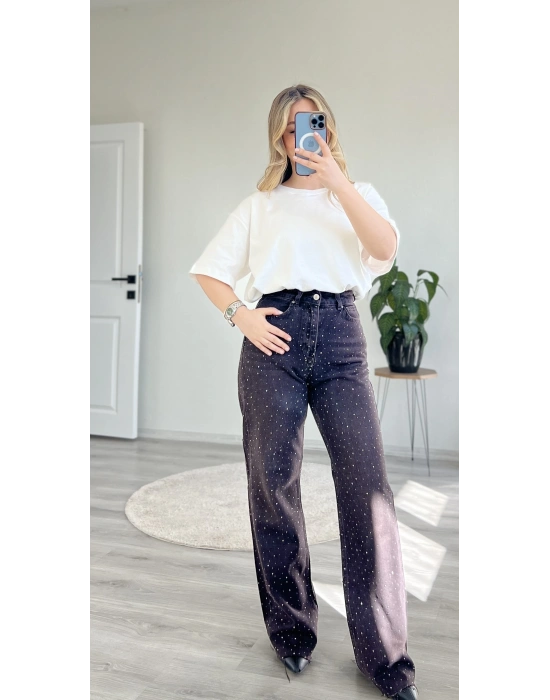 2 BOY TAŞ SERPME PALAZZO PANTOLON – KESİK PAÇA