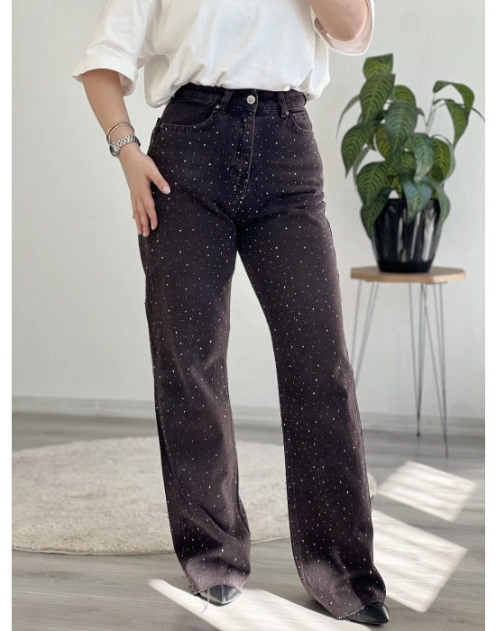 2 BOY TAŞ SERPME PALAZZO PANTOLON – KESİK PAÇA