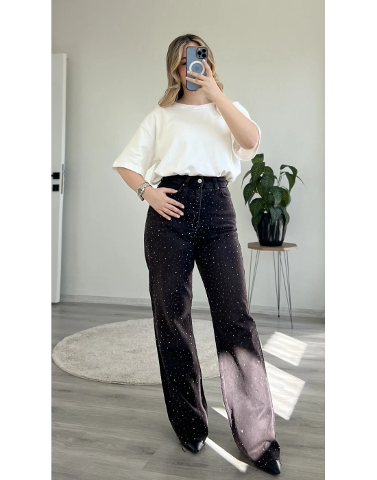 2 BOY TAŞ SERPME PALAZZO PANTOLON – KESİK PAÇA