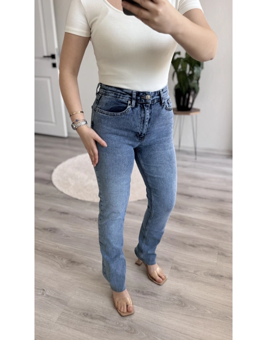 KESİK PAÇA BOY FİT PANTOLON