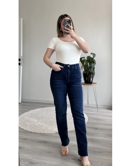 KESİK PAÇA BOY FİT PANTOLON