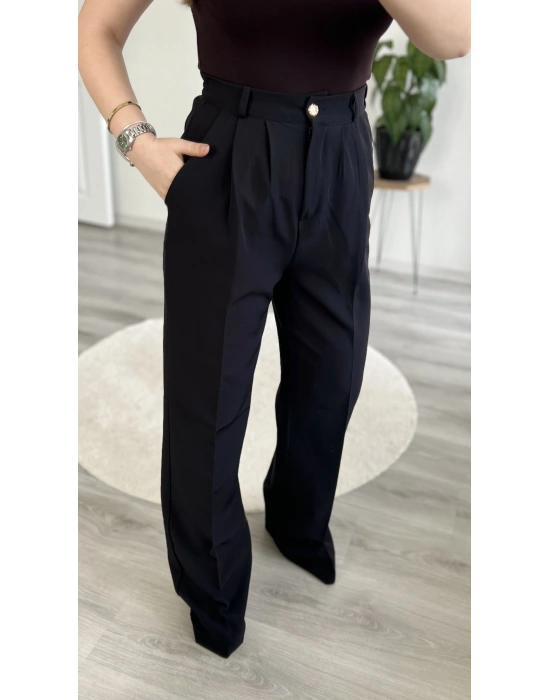 BELİ LASTİKLİ KUMAŞ PANTOLON