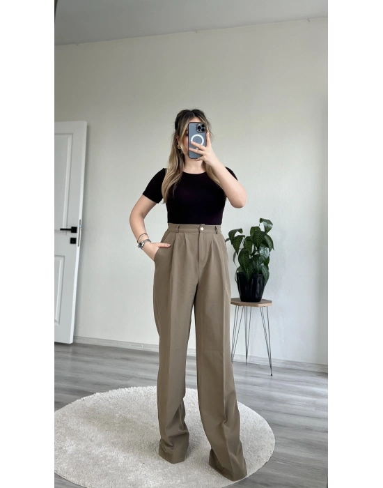 BELİ LASTİKLİ KUMAŞ PANTOLON