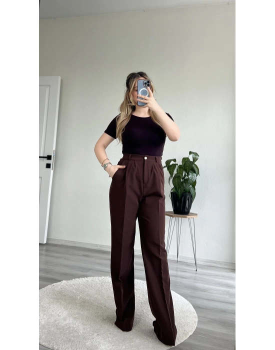 BELİ LASTİKLİ KUMAŞ PANTOLON