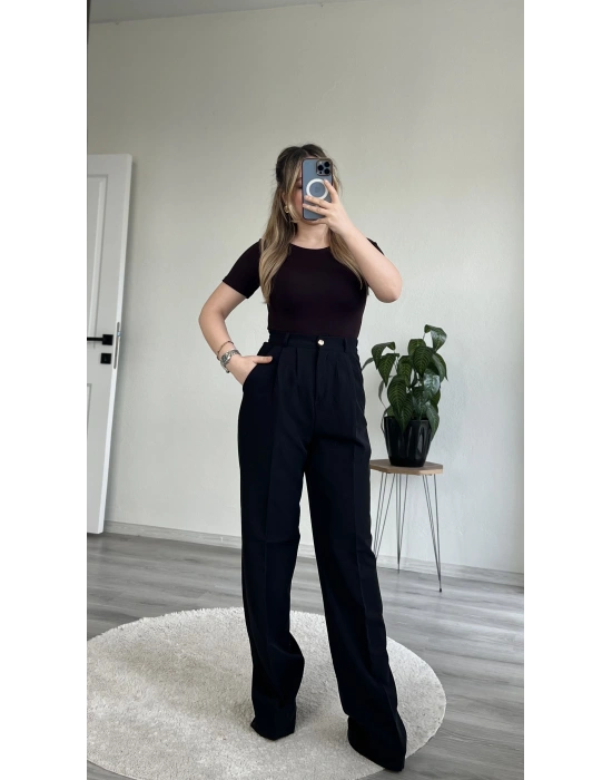 BELİ LASTİKLİ KUMAŞ PANTOLON