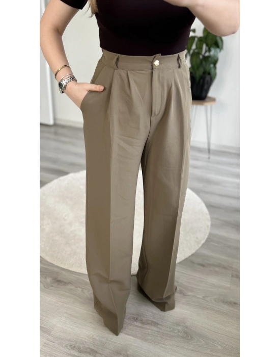 BELİ LASTİKLİ KUMAŞ PANTOLON