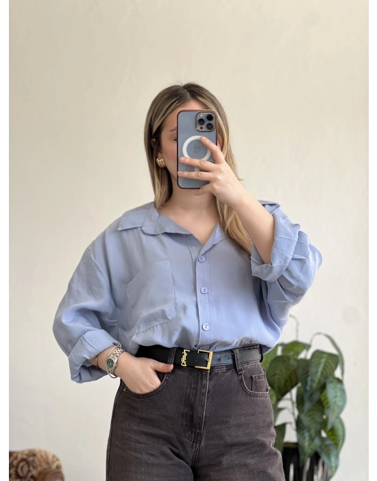 OVERSIZE MODAL GÖMLEK