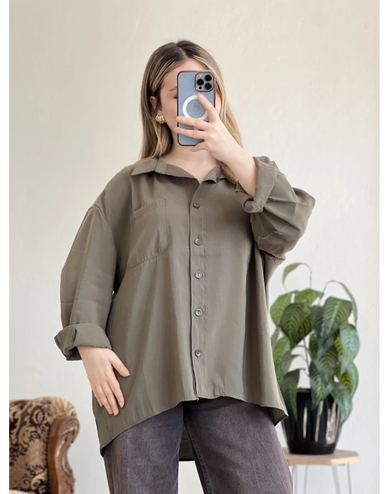 OVERSIZE MODAL GÖMLEK