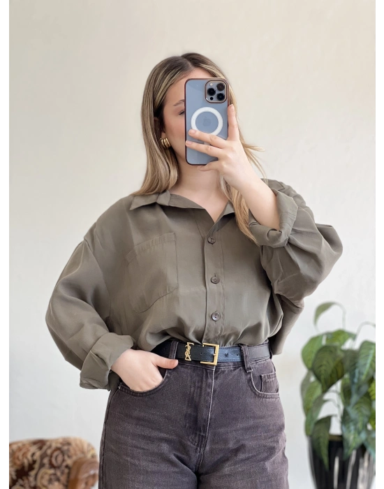 OVERSIZE MODAL GÖMLEK