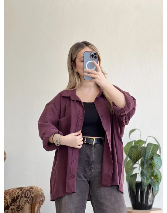 OVERSIZE MODAL GÖMLEK