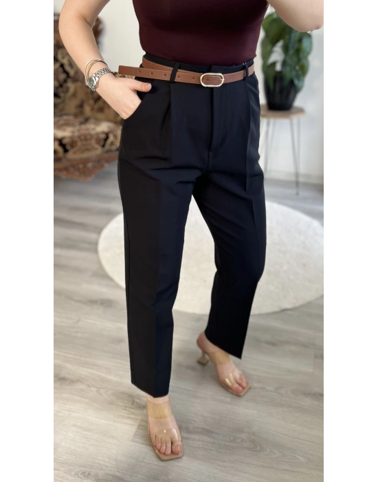 KEMERLİ CEP KAPAKLI PANTOLON