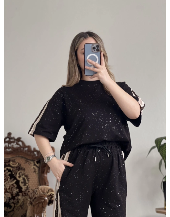 ŞERİT DETAYLI SİMLİ TAKIM