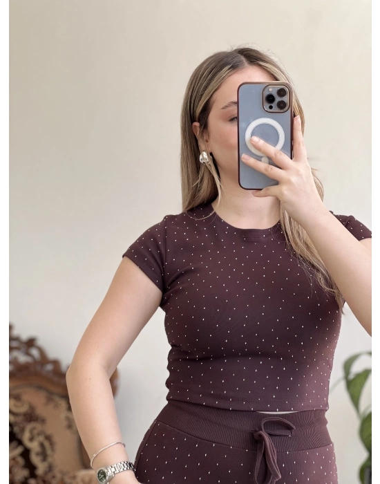 BRSHK TAŞLI CROP TAKIM