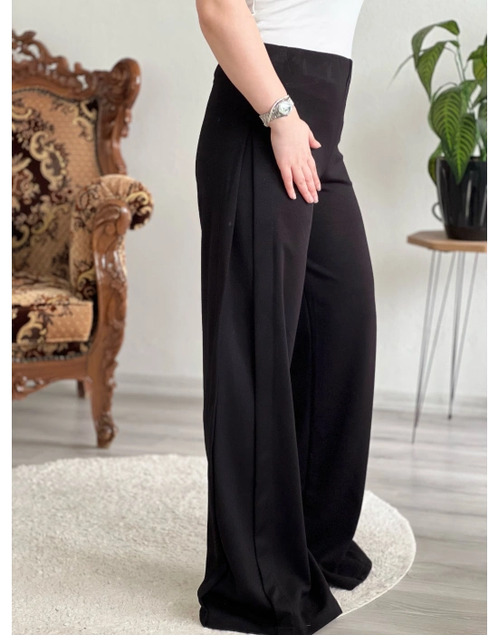 YAN PİLE ŞALVAR PANTOLON