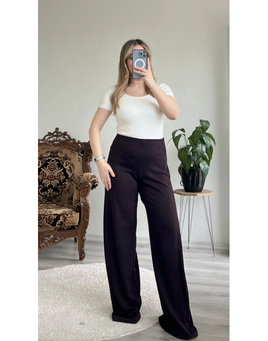 YAN PİLE ŞALVAR PANTOLON