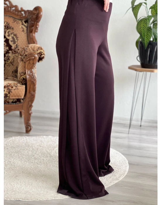 YAN PİLE ŞALVAR PANTOLON