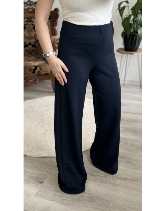 YAN PİLE ŞALVAR PANTOLON