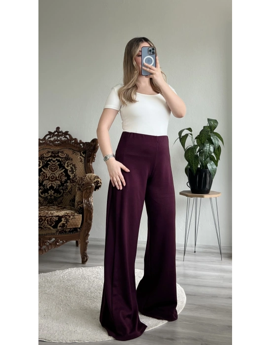 YAN PİLE ŞALVAR PANTOLON