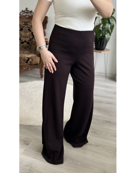 YAN PİLE ŞALVAR PANTOLON